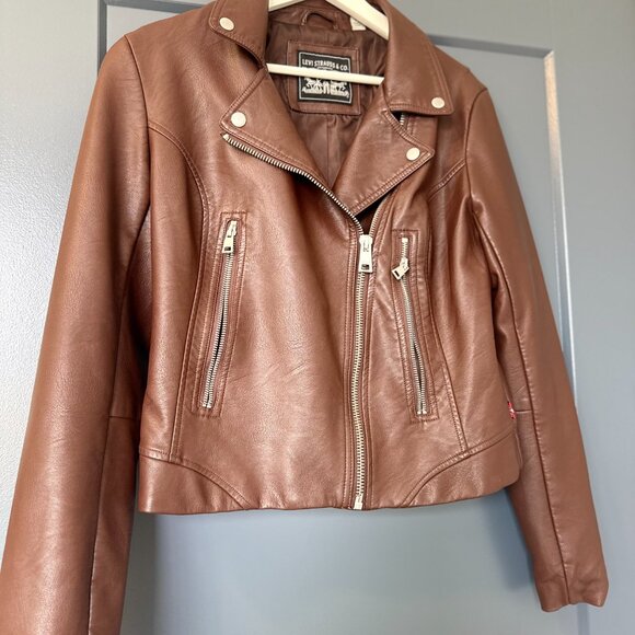 Levi’s Moto Faux Leather Jacket - Size S - Picture 3 of 4